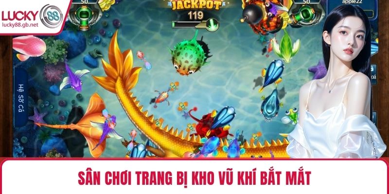 Sân chơi trang bị kho vũ khí bắt mắt